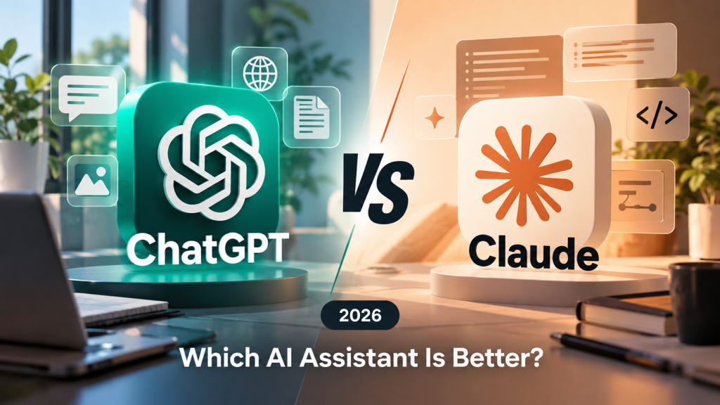 ChatGPT vs Claude 2026 AI assistant comparison